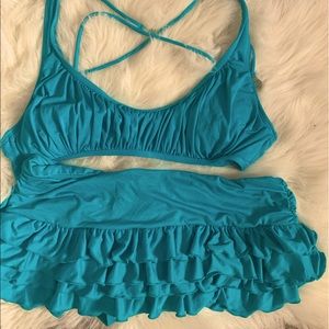 2 Piece bathing suit Large